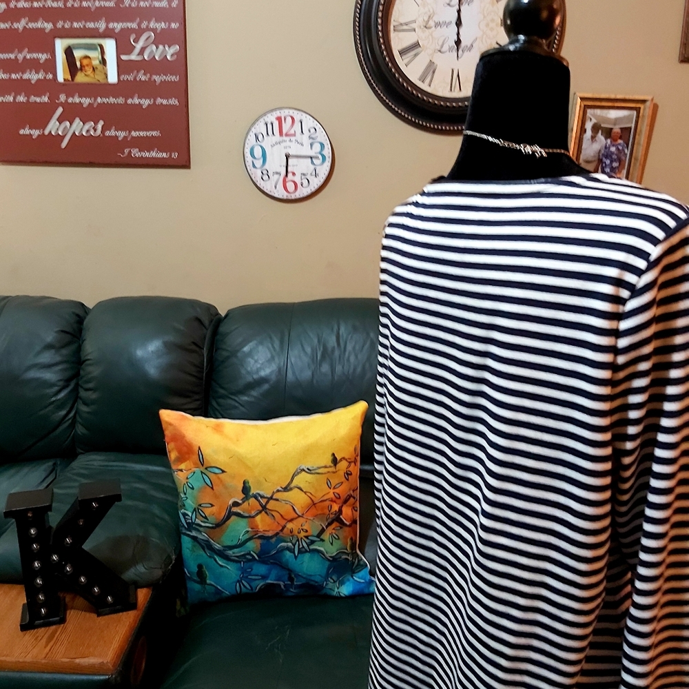 Talbots Striped Top - Picture 4 of 6